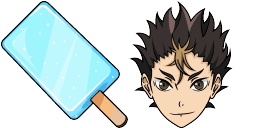 Cursor preview: Yu Nishinoya - 66 - cute-cursor.com