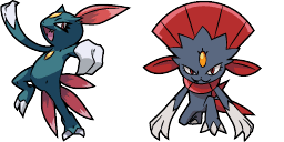 Cursor preview: Sneasel and Weavile - 1 - cute-cursor.com