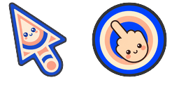 Cursor preview: Concentric Rings - 66 - cute-cursor.com