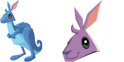 Cursor preview: Lavender Kangaroo - 1 - cute-cursor.com