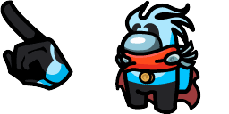 Cursor preview: Captain Nimbus Crewmate - 1 - cute-cursor.com