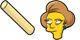 Cursor preview: Edna Krabappel - 67 - cute-cursor.com