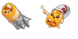 Cursor preview: Quesarito - 1 - cute-cursor.com