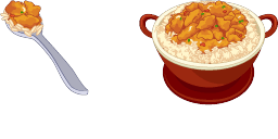 Cursor preview: Chicken Curry - 66 - cute-cursor.com