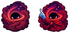 Cursor preview: Meme Cute Cosmic Dawn Black Hole - 2 - cute-cursor.com