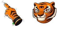 Cursor preview: Ember Tigress Claw Cursor - 1 - cute-cursor.com