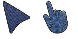 Cursor preview: Blue Denim Weave - 1 - cute-cursor.com