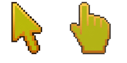 Cursor preview: Color Pixels Autumn Grass - 64 - cute-cursor.com