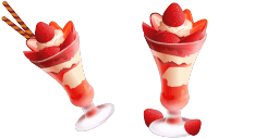 Cursor preview: Strawberry Delight Custom Cursor - 1 - cute-cursor.com