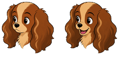 Cursor preview: Lady & Tramp - 1 - cute-cursor.com