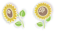 Cursor preview: Sunflower - 1 - cute-cursor.com