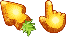 Cursor preview: Pineapple Tropical - 1 - cute-cursor.com