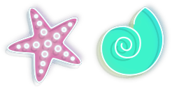 Cursor preview: Whimsical Ocean Breeze - 66 - cute-cursor.com