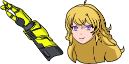 Cursor preview: Yang Xiao Long - 1 - cute-cursor.com