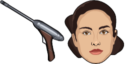 Cursor preview: Padme Amidala Blaster - 67 - cute-cursor.com