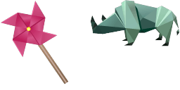 Cursor preview: Origami Paper Crane Collection - 1 - cute-cursor.com