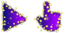 Cursor preview: Fairy Lights - 64 - cute-cursor.com