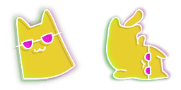 Cursor preview: Cool Cat - 64 - cute-cursor.com