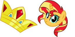 Cursor preview: Sunset Shimmer - 65 - cute-cursor.com