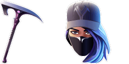 Cursor preview: Purple Remedy Medaxe - 67 - cute-cursor.com