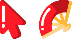 Cursor preview: Hand Fan Minimal - 1 - cute-cursor.com