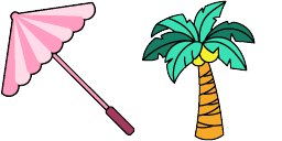 Cursor preview: Summer Chill - 1 - cute-cursor.com