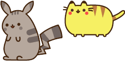 Cursor preview: Pusheenachu Pikachu - 1 - cute-cursor.com