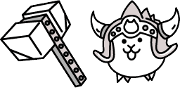 Cursor preview: Viking Cat Cute Cursor Pack - 66 - cute-cursor.com
