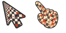 Cursor preview: Checker Fractal - 67 - cute-cursor.com
