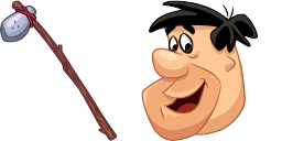 Cursor preview: Fred Flintstone - 66 - cute-cursor.com
