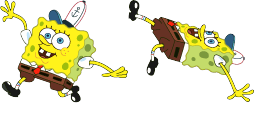 Cursor preview: Cute Spongebob - 1 - cute-cursor.com