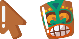 Cursor preview: Tiki Minimal - 1 - cute-cursor.com