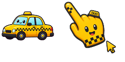 Cursor preview: New York Yellow Taxi - 1 - cute-cursor.com