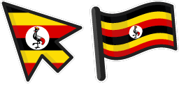 Cursor preview: Uganda Flag - 25 - cute-cursor.com