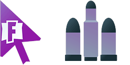 Cursor preview: Fortnite Logo - 1 - cute-cursor.com