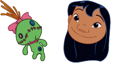 Cursor preview: Lilo & Scrump - 1 - cute-cursor.com