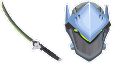 Cursor preview: Genji Katana - 1 - cute-cursor.com