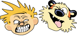 Cursor preview: Calvin and Hobbes - 59 - cute-cursor.com