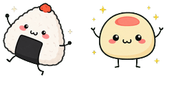 Cursor preview: Lilac Onigiri Pop Cursor - 65 - cute-cursor.com
