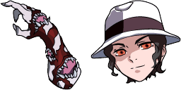 Cursor preview: Muzan Kibutsuji - 37 - cute-cursor.com