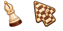 Cursor preview: Chess Bishop & Checkmate Board - 65 - cute-cursor.com