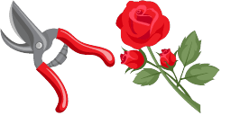 Cursor preview: Florist Rose - 1 - cute-cursor.com