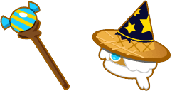 Cursor preview: Wizardly Cursor Pack for Cookie Run - 1 - cute-cursor.com