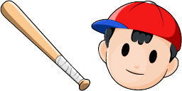 Cursor preview: Ness Baseball - 1 - cute-cursor.com