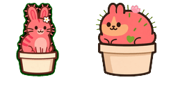 Cursor preview: Coral Bunnyctus Cursor - 1 - cute-cursor.com