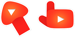 Cursor preview: YouTube - 1 - cute-cursor.com