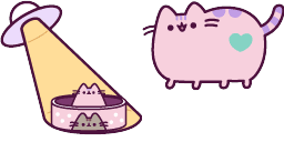 Cursor preview: Spacecat Pusheen - 66 - cute-cursor.com