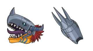 Cursor preview: Metal Greymon - 1 - cute-cursor.com