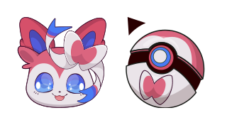 Cursor preview: Sylveon - 1 - cute-cursor.com