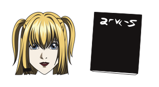 Cursor preview: Misa Amane - 1 - cute-cursor.com